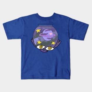 Space Fish Face Kids T-Shirt